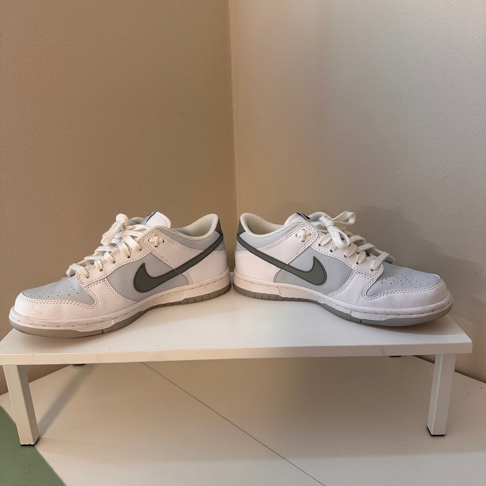 Nike Reflective Grey & White Dunk Lows (4Youth)